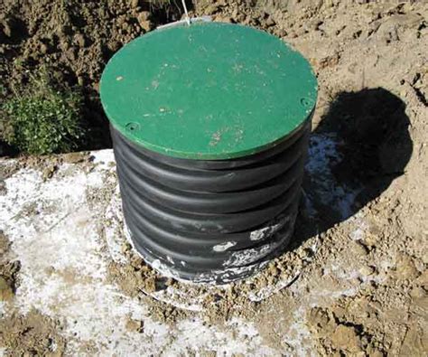 septic distribution box riser menard|round septic tank lid.